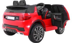 Elektromobilis Land Rover Discovery, raudonas