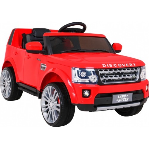 Elektromobilis Land Rover Discovery, raudonas