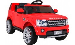 Elektromobilis Land Rover Discovery, raudonas