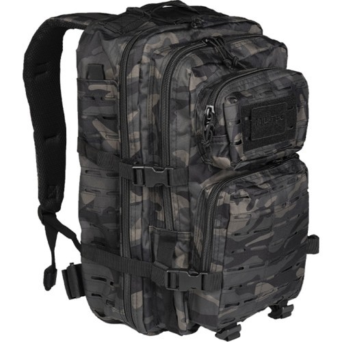 Šturmo kuprinė Dark Camo, lazeriu pjaustyta, LG