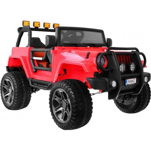 The Monster Jeep 4x4 raudonas