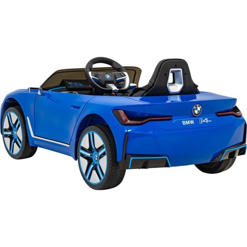 Elektromobilis BMW I4 mėlynas