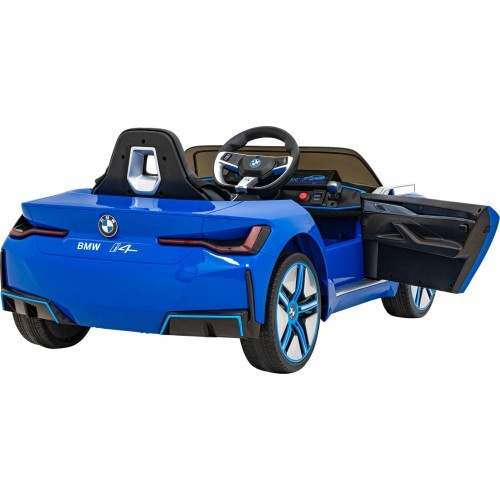 Elektromobilis BMW I4 mėlynas