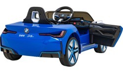 Elektromobilis BMW I4 mėlynas