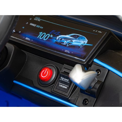 Электромобиль BMW I4 синий