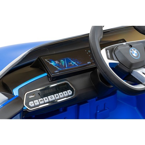 Электромобиль BMW I4 синий
