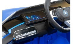 Elektromobilis BMW I4 mėlynas