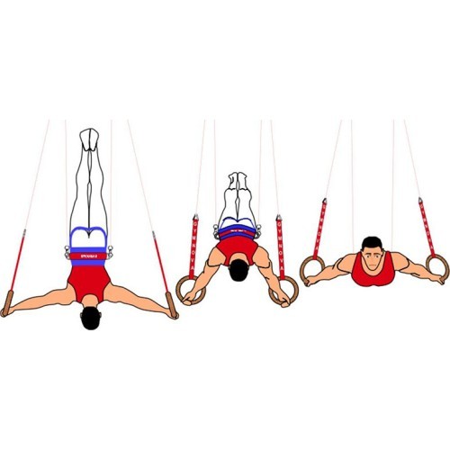 Gimnastikos žiedai FIFTY-FIFTY