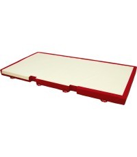 CUSTOM LANDING MAT FOR POMMEL HORSE - WITH BASE CUT-OUTS - 400 x 200 x 20 cm