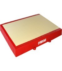 TRADITIONAL LANDING MAT FOR RINGS - BEAM - ASYMMETRIC, PARALLEL AND HIGH BARS - WITH BIB ON THE SIDE - 300 x 230 x 20 cm