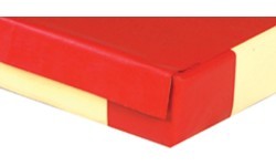 Saugos kilimėlis gimnastikos nusileidimui, dvigubo tankio, PVC apvalkalas, su tvirtinimo juostomis, 240 x 200 x 20 cm