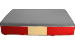 Nusileidimo blokas – didelis komforto kilimėlis – PVC ir džersio užvalkalas – 350 x 200 x 65 cm