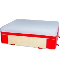 LANDING BLOCK - SMALL COMFORT MAT - PVC AND JERSEY COVER - 200 x 150 x 65 cm