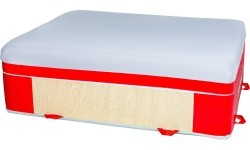 Nusileidimo blokas – mažas komforto kilimėlis – PVC ir džersio užvalkalas – 200 x 150 x 65 cm
