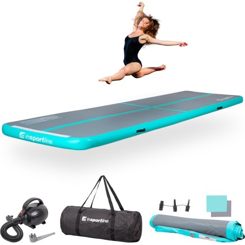 Inflatable Exercise Mat inSPORTline Airstunt 400 x 100 x 10 cm Gray