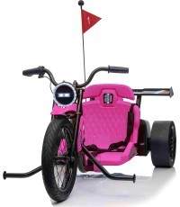 Elektromobilis Drift Bike 21, rožinis