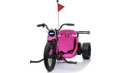 Elektromobilis Drift Bike 21, rožinis