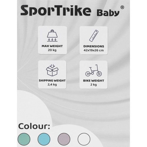 Balansinis dviratukas SPORTRIKE PettyTrike Z7, rožinis