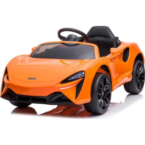 McLaren Artura elektromobilis, oranžinis