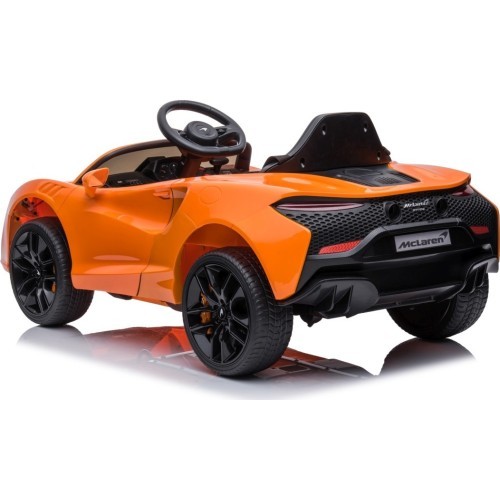 McLaren Artura elektromobilis, oranžinis