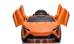 McLaren Artura elektromobilis, oranžinis