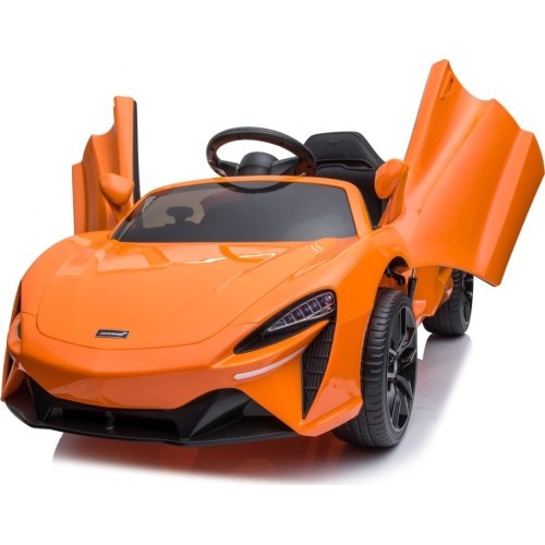McLaren Artura elektromobilis, oranžinis