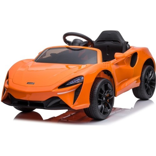 McLaren Artura elektromobilis, oranžinis