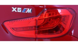 Elektromobilis BMW X6M raudonas