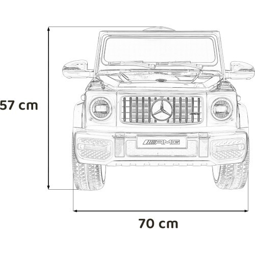 Elektromobilis vaikams Mercedes G63, raudonas