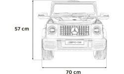 Elektromobilis vaikams Mercedes G63, raudonas
