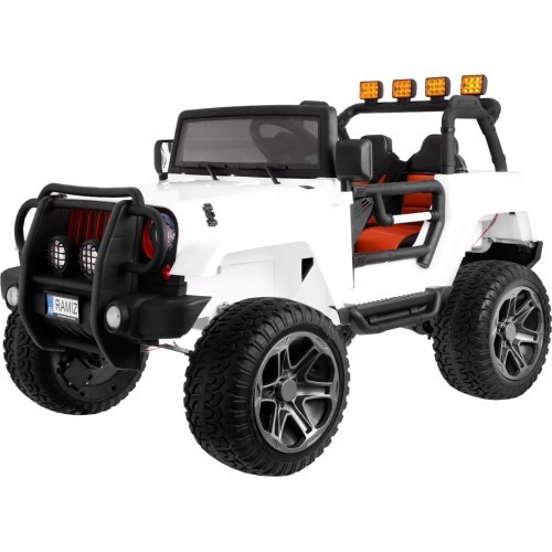 The Monster Jeep 4 x 4 White