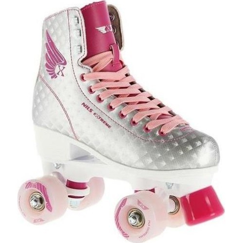 NQ14198 ROLLER SKATES NILS EXTREME - SILVER-PINK