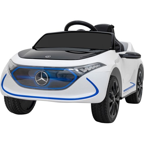 Mercedes Benz AMG EQA vaikiškas elektromobilis, baltas