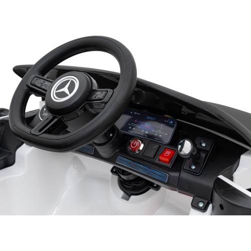 Mercedes Benz AMG EQA vaikiškas elektromobilis, baltas
