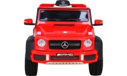 Elektromobilis Mercedes G63 6x6 AMG, raudonas