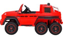 Elektromobilis Mercedes G63 6x6 AMG, raudonas