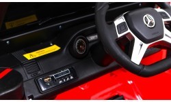 Elektromobilis Mercedes G63 6x6 AMG, raudonas