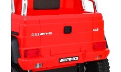 Elektromobilis Mercedes G63 6x6 AMG, raudonas