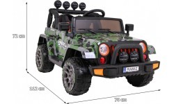 Elektromobilis vaikams Full Time 4WD Moro, visureigis