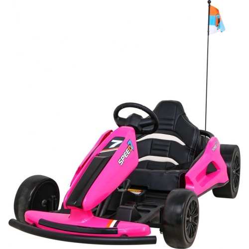 Elektromobilis Speed 7 Drift King, rožinis
