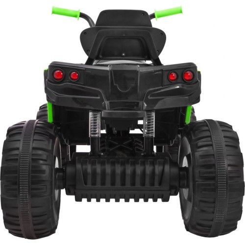 Keturratis ATV, juodas su žaliu