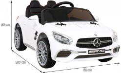 Elektromobilis Mercedes Benz AMG SL65 S, baltas