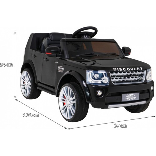 Elektromobilis Land Rover Discovery, juodas