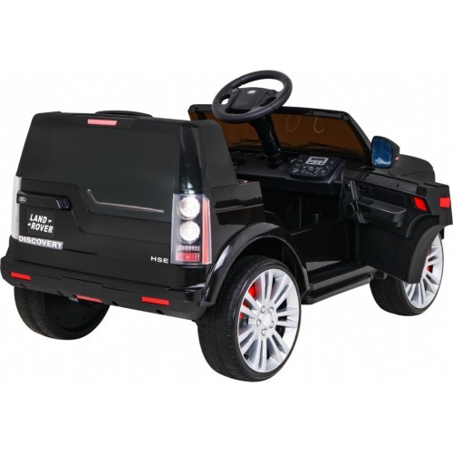Elektromobilis Land Rover Discovery, juodas
