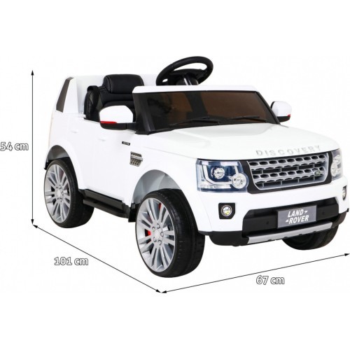 Elektromobilis Land Rover Discovery, baltas