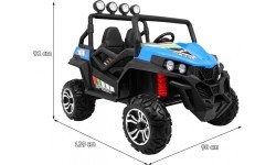 Elektromobilis Grand Buggy 4x4 LIFT, mėlynas