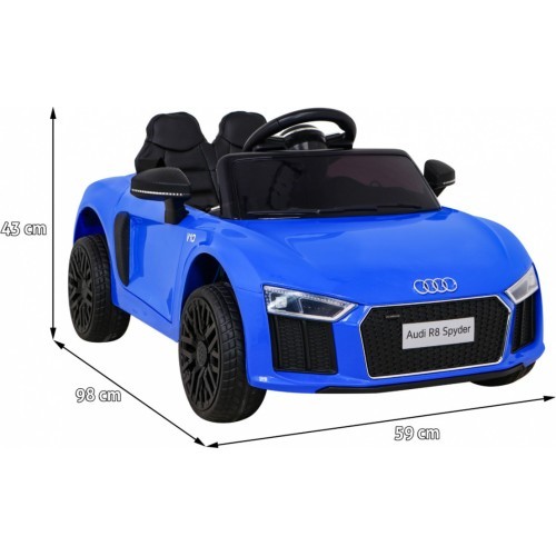 Электромобиль Audi R8, синий