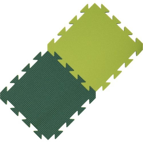 Пенный коврик Yate, 29x29x1,2 см – светло/тёмно-зелёный