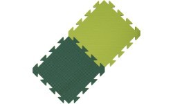 Пенный коврик Yate, 29x29x1,2 см – светло/тёмно-зелёный