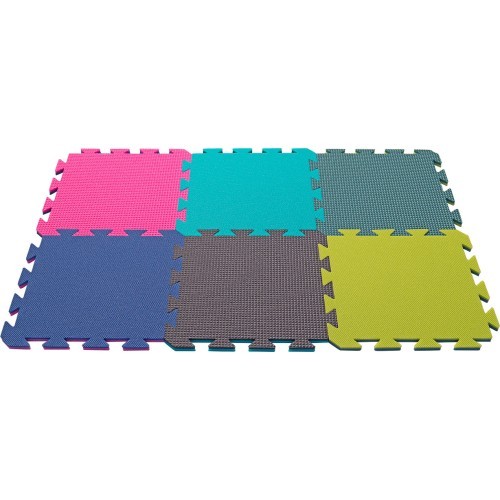 Foam Carpet Yate, 29x29x1,2 cm - Light/Dark Green